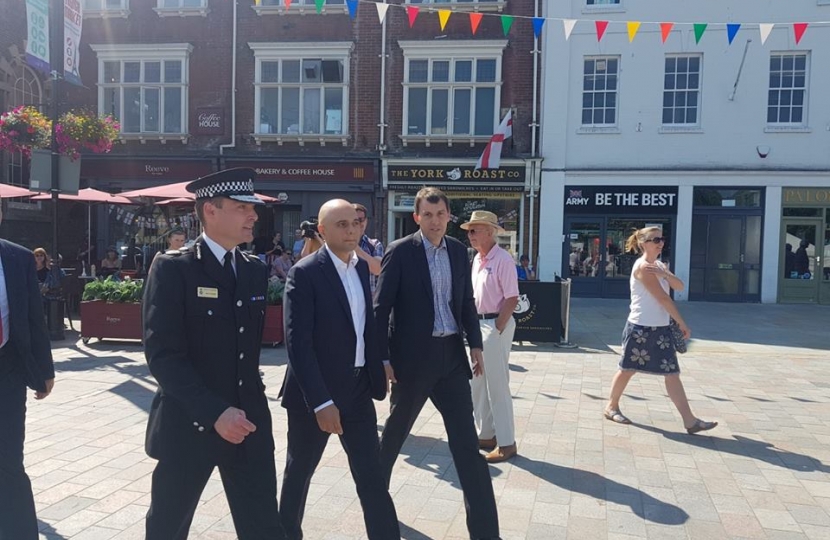 John with Sajid and Pritchard