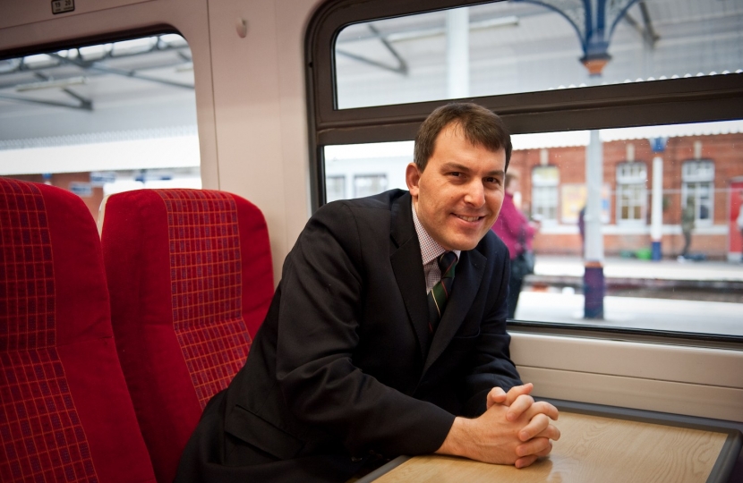 John on a SWR train