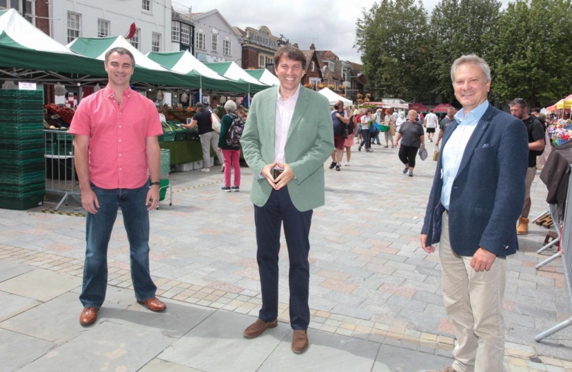 JG in Salisbury Market Square 