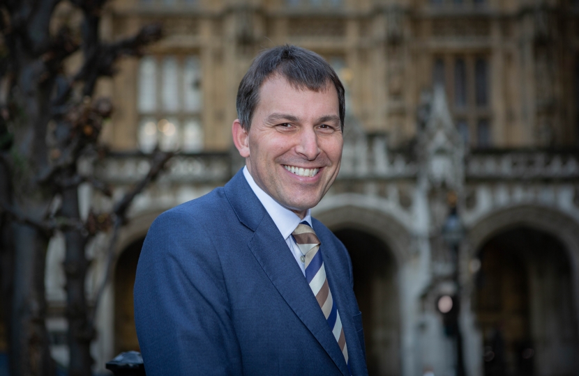 John in front of Parliament