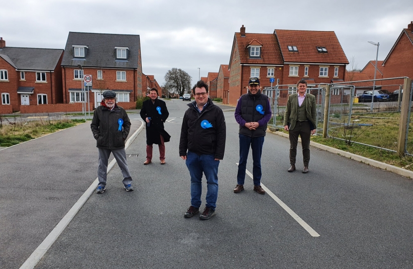 John with councillor candidate Ed Rimmer and other Conservative Party campaigners