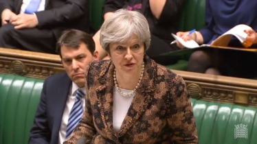 Theresa May making a statement on Skripal attack