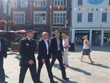 John with Sajid and Pritchard