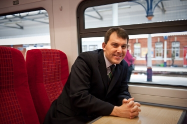 John on a SWR train