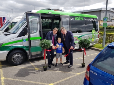 John at the Hoppa Bus Launch