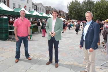 JG in Salisbury Market Square 